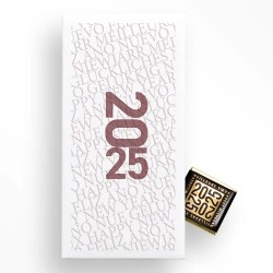 Carte de vœux personnalisée 8 chocolats : ChocoPhone Typo