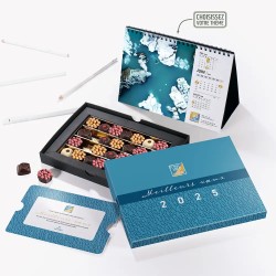 Calendrier coffret chocolats artisanaux : ChocoLuxe Typo