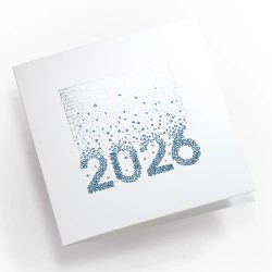 Carte de vœux carrée personnalisée dorure : Jade