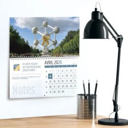 Calendrier mural (33x32 cm) personnalisé - Logo intégré Emballage