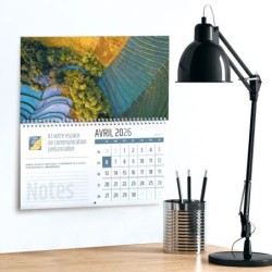 Calendrier mural (33x32 cm) personnalisé - Vue du ciel