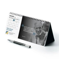 Calendrier chevalet horizontal (10x21 cm) personnalisé - Citations 2
