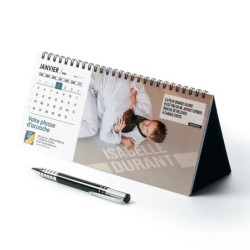 Calendrier chevalet horizontal (10x21 cm) personnalisé - nominatif Au nom du sport