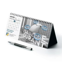 Calendrier chevalet horizontal (10x21 cm) personnalisé - nominatif 3D