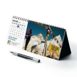 Calendrier chevalet horizontal (10x21 cm) personnalisé - nominatif Évasion