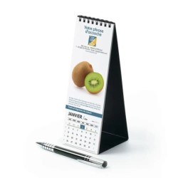 Calendrier chevalet vertical (21x7,5 cm) personnalisé - Fruits et légumes