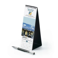 Calendrier chevalet vertical (21x7,5 cm) personnalisé - Faune