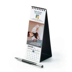 Calendrier chevalet vertical (21x7,5 cm) personnalisé - Citations sport