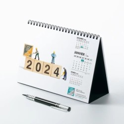 Calendrier chevalet A5 (21x15 cm) personnalisé - Logo intégré Miniature