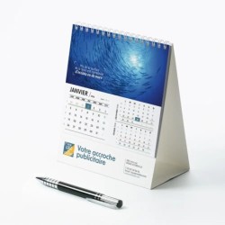 Calendrier chevalet intégral (15x18 cm) personnalisé - Océan