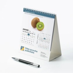 Calendrier chevalet intégral (15x18 cm) personnalisé - Fruits et légumes