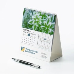 Calendrier chevalet intégral (15x18 cm) personnalisé - Zoom Nature