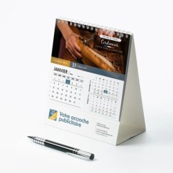 Calendrier chevalet intégral (15x18 cm) personnalisé - Artisans