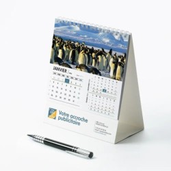 Calendrier chevalet intégral (15x18 cm) personnalisé - Faune
