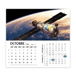 Calendrier chevalet intégral (15x18 cm) personnalisé - Logo intégré Visio