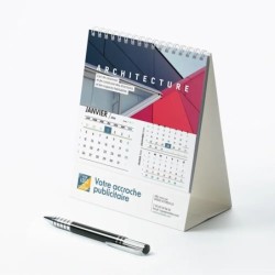 Calendrier chevalet intégral (15x18 cm) personnalisé - Arts