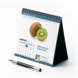 Calendrier chevalet carré (15x15 cm) personnalisé - Fruits et légumes