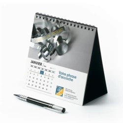 Calendrier chevalet carré (15x15 cm) personnalisé - nominatif Matière