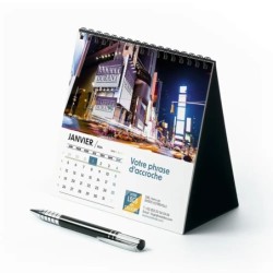 Calendrier chevalet carré (15x15 cm) personnalisé - nominatif Urbain