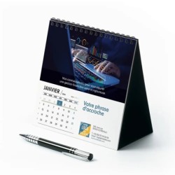 Calendrier chevalet carré (15x15 cm) personnalisé - Comptable