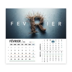 Calendrier chevalet intégral (15x18 cm) personnalisé - Typomix