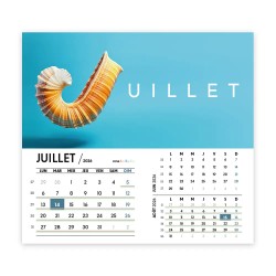 Calendrier chevalet intégral (15x18 cm) personnalisé - Typomix