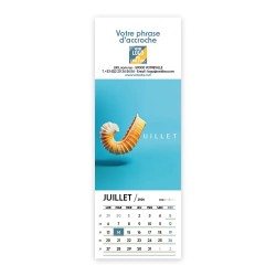 Calendrier chevalet vertical (7,5x21 cm) personnalisé - Typomix