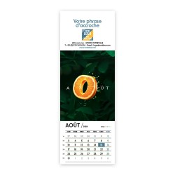 Calendrier chevalet vertical (7,5x21 cm) personnalisé - Typomix