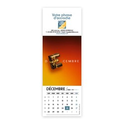 Calendrier chevalet vertical (7,5x21 cm) personnalisé - Typomix