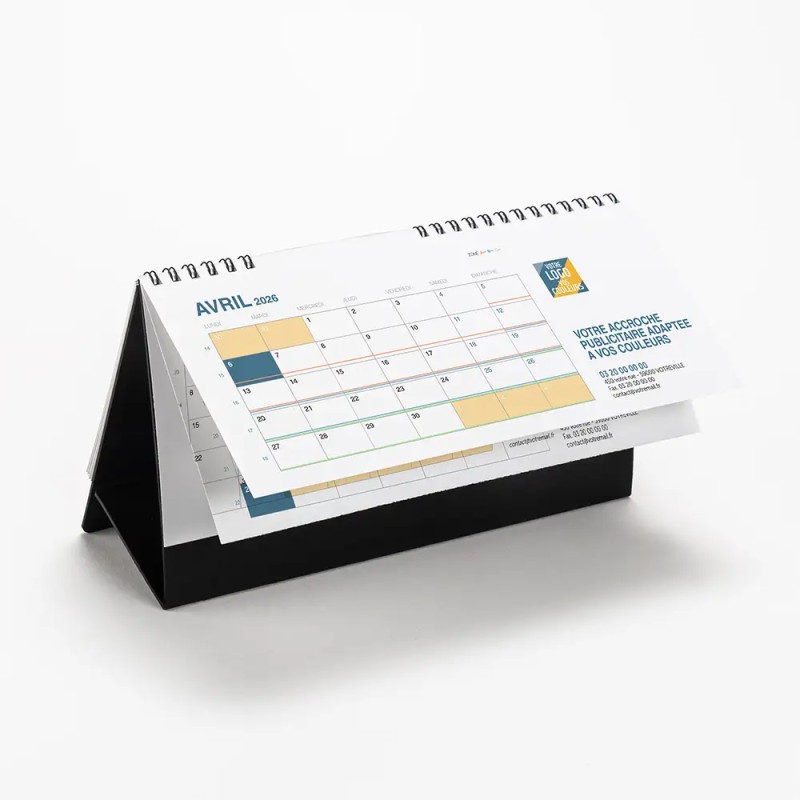 Calendrier chevalet support de téléphone Supra (24x11 cm) - Typomix