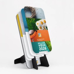 Calendrier support téléphone personnalisé - Visiocal  Typomix