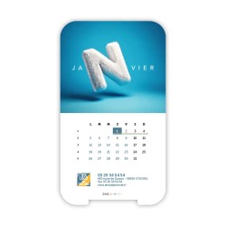 Calendrier support téléphone personnalisé - Visiocal  Typomix