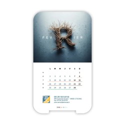 Calendrier support téléphone personnalisé - Visiocal  Typomix