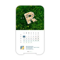 Calendrier support téléphone personnalisé - Visiocal  Typomix