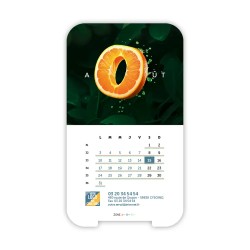 Calendrier support téléphone personnalisé - Visiocal  Typomix