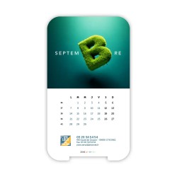 Calendrier support téléphone personnalisé - Visiocal  Typomix