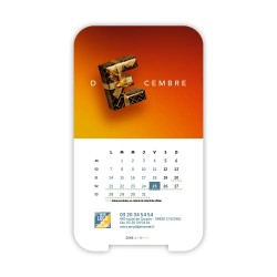 Calendrier support téléphone personnalisé - Visiocal  Typomix