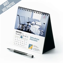 Calendrier chevalet carré (15x15 cm) personnalisé - Vos photos