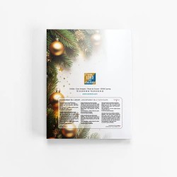 Calendrier de l'avent personnalisé carrés de chocolat - Book Sapin