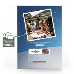 Calendrier de l'avent personnalisé chocolats artisanaux - Maxi Gourmand Père Noël