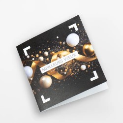Carte de vœux personnalisée découpe pop up - 2026