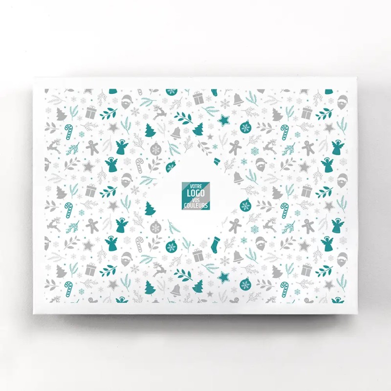 Coffret personnalisé calendrier et caramel artisanaux - Trilogie Noël
