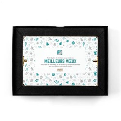 Coffret personnalisé calendrier et caramel artisanaux - Trilogie Noël