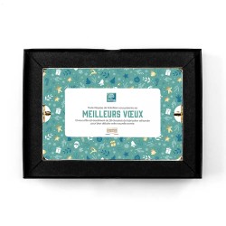 Coffret personnalisé calendrier et caramel artisanaux - Trilogie Réveillon