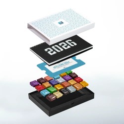 Coffret personnalisé calendrier et caramel artisanaux - Trilogie Alinéa