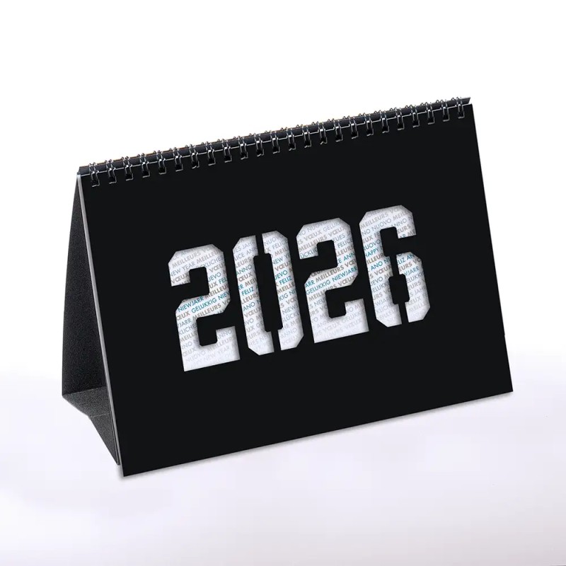 Coffret personnalisé calendrier et chocolats artisanaux - Trilogie Typo