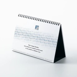 Coffret personnalisé calendrier et chocolats artisanaux - Trilogie Typo