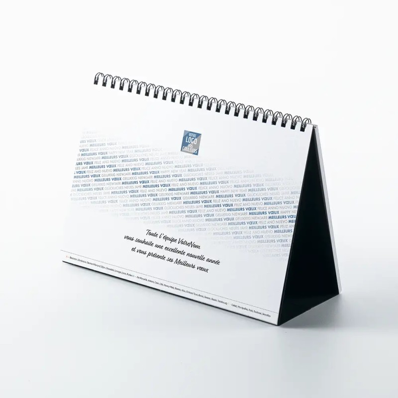 Coffret personnalisé calendrier et chocolats artisanaux - Trilogie Typo