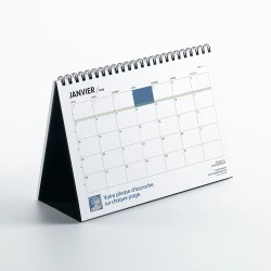 Coffret personnalisé calendrier et chocolats artisanaux - Trilogie Typo