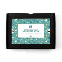 Coffret personnalisé calendrier et chocolats artisanaux - Trilogie Réveillon
